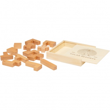 Logo trade promotional gift photo of: Bark wooden puzzle