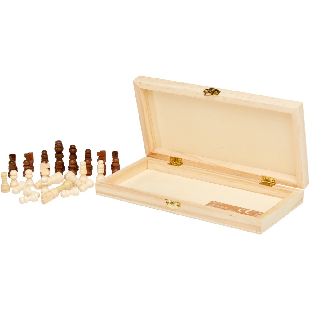 Logo trade advertising products picture of: King wooden chess set