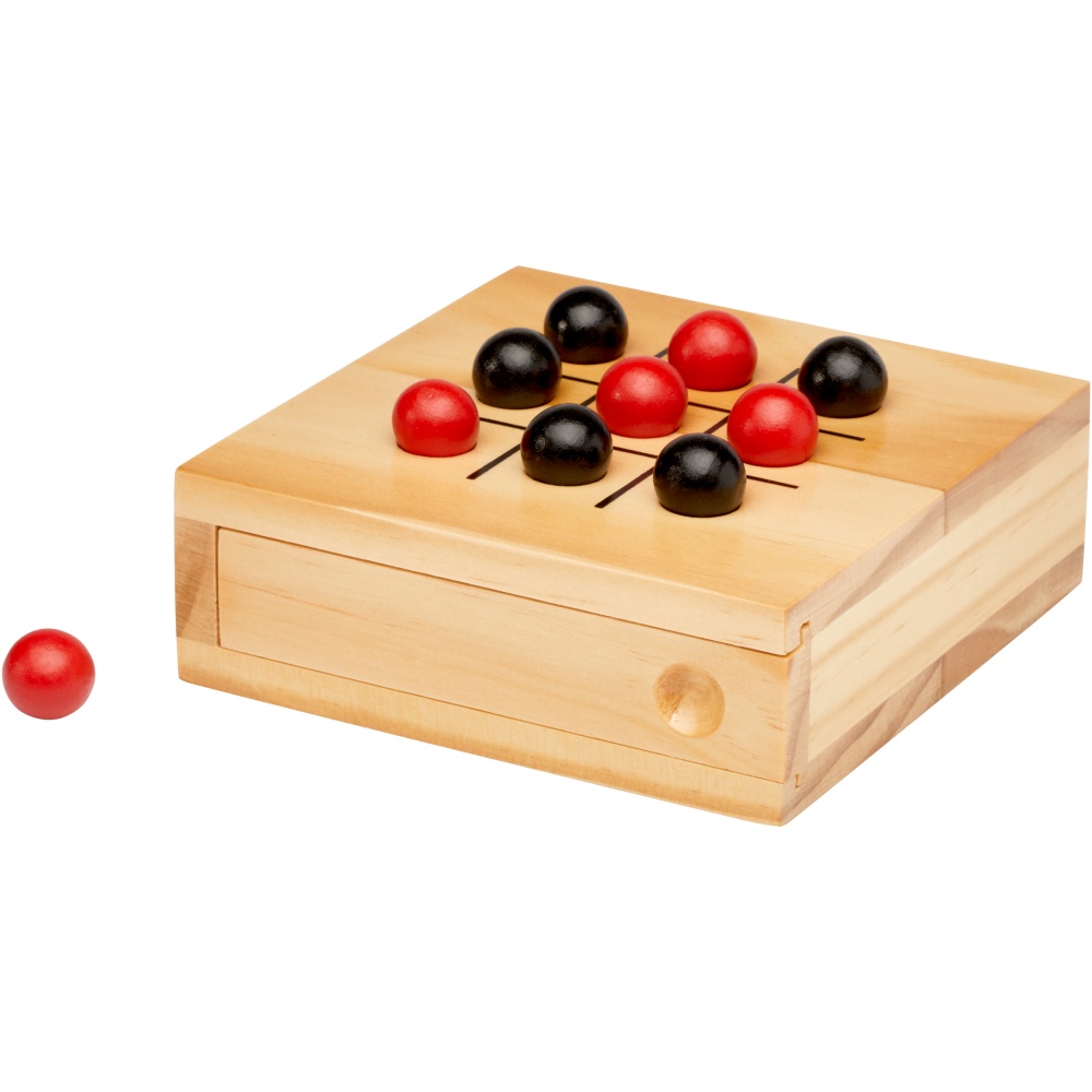 Logo trade promotional items picture of: Strobus wooden tic-tac-toe game