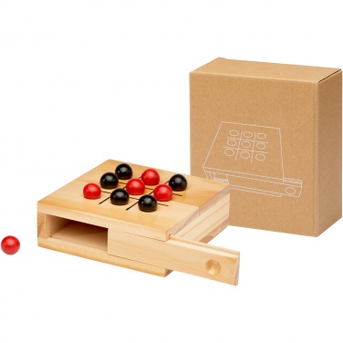 Logo trade promotional items image of: Strobus wooden tic-tac-toe game