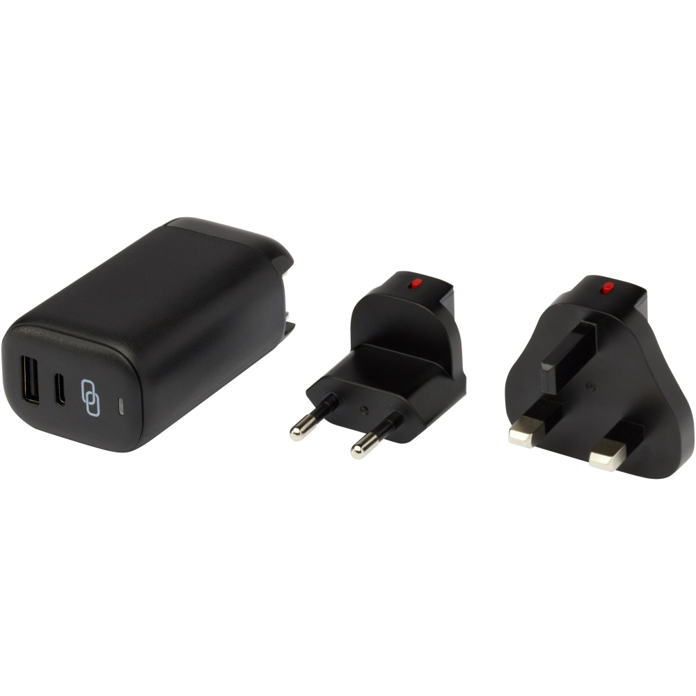 Logo trade promotional items image of: ADAPT 25W recycled plastic PD travel charger