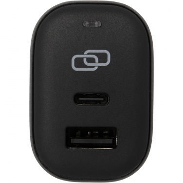 Logo trade promotional merchandise photo of: ADAPT 25W recycled plastic PD travel charger