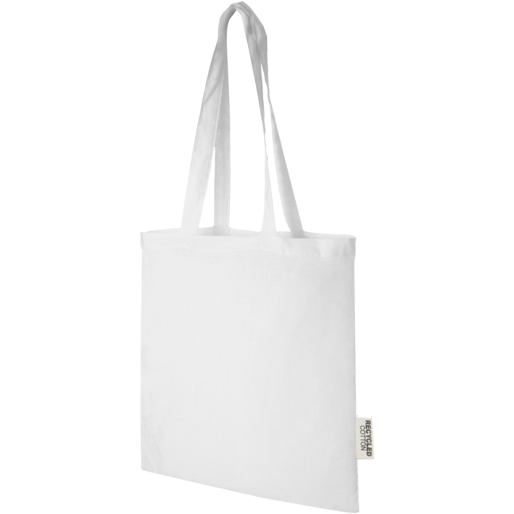 Logo trade promotional product photo of: Madras 140 g/m2 GRS recycled cotton tote bag 7L