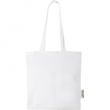 Logotrade promotional merchandise picture of: Madras 140 g/m2 GRS recycled cotton tote bag 7L