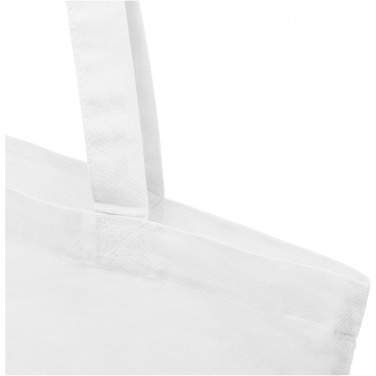 Logotrade advertising product picture of: Madras 140 g/m2 GRS recycled cotton tote bag 7L