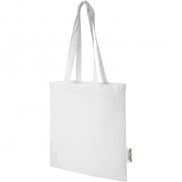 Logo trade promotional merchandise photo of: Madras 140 g/m2 GRS recycled cotton tote bag 7L