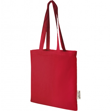 Logo trade promotional item photo of: Madras 140 g/m2 GRS recycled cotton tote bag 7L