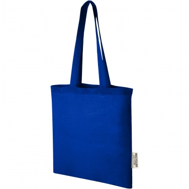 Logo trade advertising products picture of: Madras 140 g/m2 GRS recycled cotton tote bag 7L