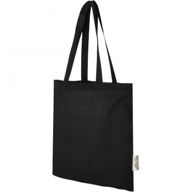 Logo trade promotional items image of: Madras 140 g/m2 GRS recycled cotton tote bag 7L