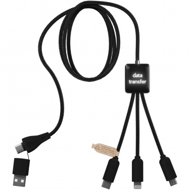 Logotrade business gift image of: SCX.design C45 5-in-1 rPET charging cable with data transfer