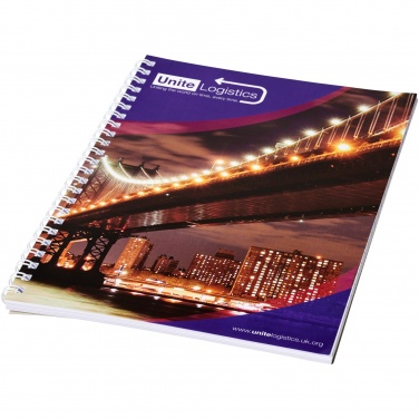 Logo trade promotional items picture of: Desk-Mate® A5 spiral notebook with printed back cover