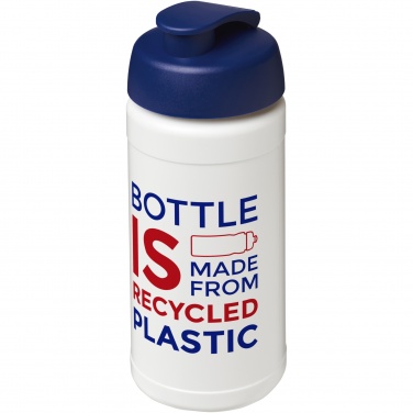 Logotrade promotional gift image of: Baseline 500 ml recycled sport bottle with flip lid