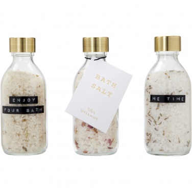 Logo trade promotional items image of: Wellmark Just Relax 3-piece 200 ml bath salt gift set