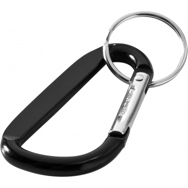 Logo trade advertising products picture of: Timor RCS recycled aluminium carabiner keychain