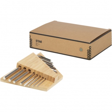 Logotrade promotional product picture of: Allen bamboo hex key tool set