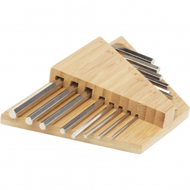 Logo trade promotional item photo of: Allen bamboo hex key tool set