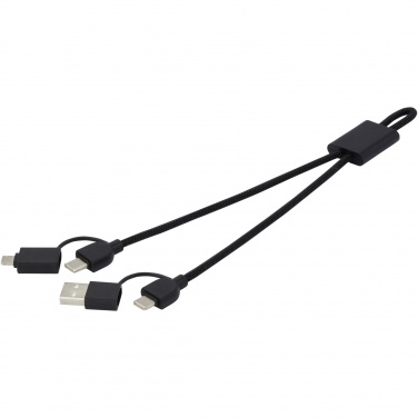 Logotrade promotional product picture of: Connect 6-in-1 RCS recycled aluminium 45W quick charge & data transfer cable