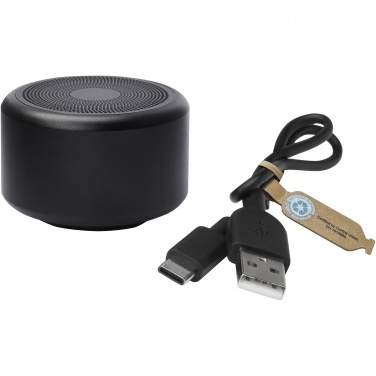 Logo trade promotional products picture of: Rise 3W RCS recycled aluminium Bluetooth® mini speaker 