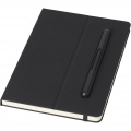 Skribo ballpoint pen and notebook set, Solid black