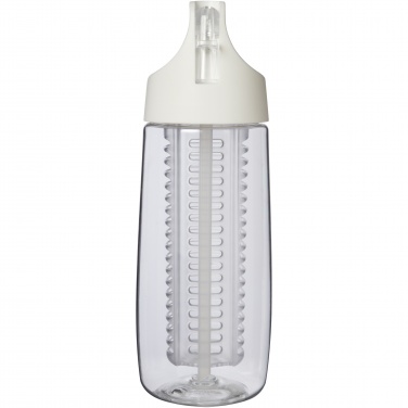 Logo trade promotional item photo of: HydroFruit 700 ml recycled plastic sport bottle with flip lid and infuser