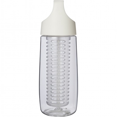 Logo trade promotional giveaways image of: HydroFruit 700 ml recycled plastic sport bottle with flip lid and infuser