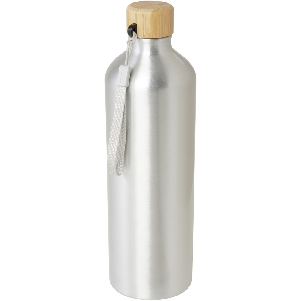 Logotrade promotional giveaway picture of: Malpeza 1000 ml RCS certified recycled aluminium water bottle