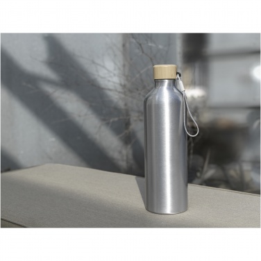 Logotrade promotional item image of: Malpeza 1000 ml RCS certified recycled aluminium water bottle