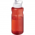 H2O Active® Eco Big Base 1 litre spout lid sport bottle, Red / White