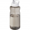 H2O Active® Eco Big Base 1 litre spout lid sport bottle, Charcoal / White