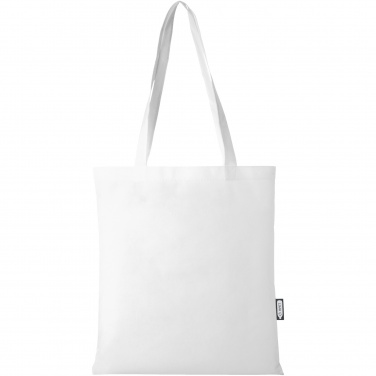 Logo trade promotional merchandise photo of: Zeus GRS recycled non-woven convention tote bag 6L