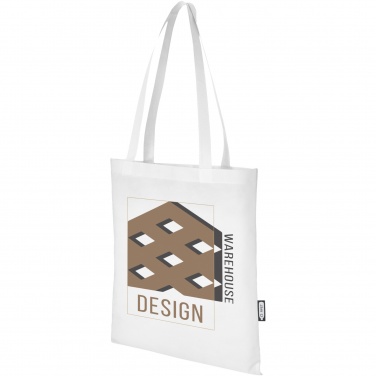 Logo trade promotional gift photo of: Zeus GRS recycled non-woven convention tote bag 6L