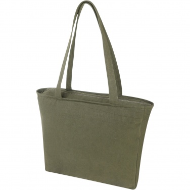 Logo trade promotional giveaway photo of: Weekender 500 g/m² Aware™ recycled tote bag