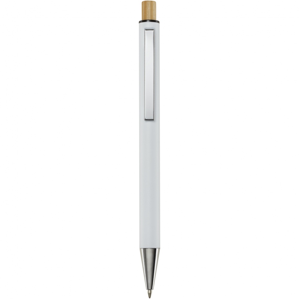 Logo trade promotional products picture of: Cyrus recycled aluminium ballpoint pen (blue ink)