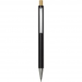 Cyrus recycled aluminium ballpoint pen, Solid black