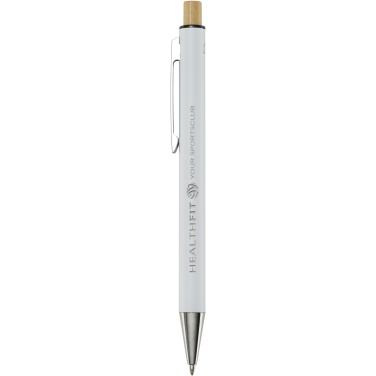 Logotrade promotional merchandise picture of: Cyrus recycled aluminium ballpoint pen (black ink)