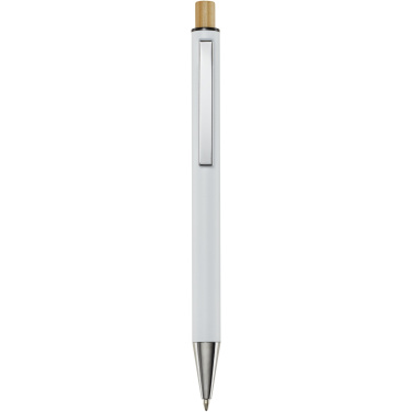 Logo trade promotional items image of: Cyrus recycled aluminium ballpoint pen (black ink)