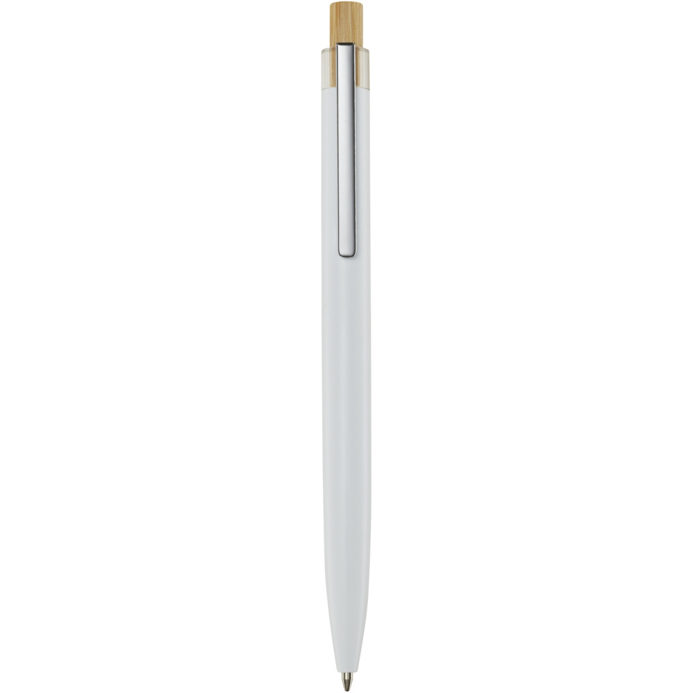 Logo trade promotional products image of: Nooshin recycled aluminium ballpoint pen (black ink)