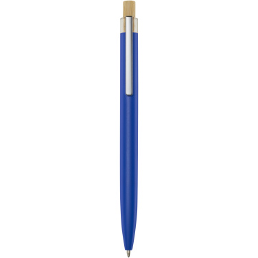 Logo trade promotional merchandise photo of: Nooshin recycled aluminium ballpoint pen (black ink)