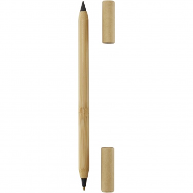 Logo trade corporate gifts image of: Samambu bamboo duo pen