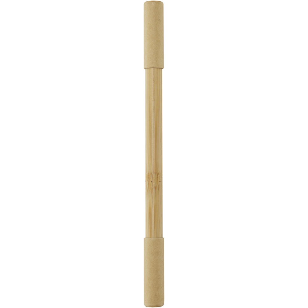 Logo trade promotional merchandise image of: Samambu bamboo duo pen