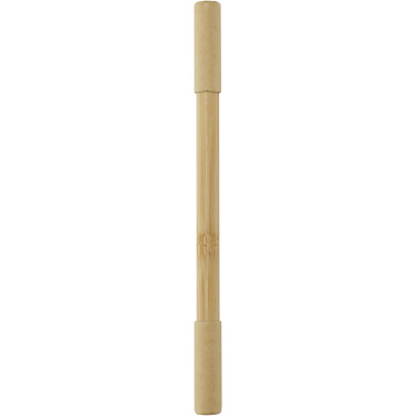 Logo trade corporate gift photo of: Samambu bamboo duo pen