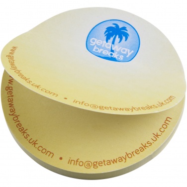 Logo trade promotional merchandise picture of: Sticky-Mate® circle-shaped recycled sticky notes