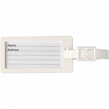 Logo trade advertising products picture of: River recycled window luggage tag