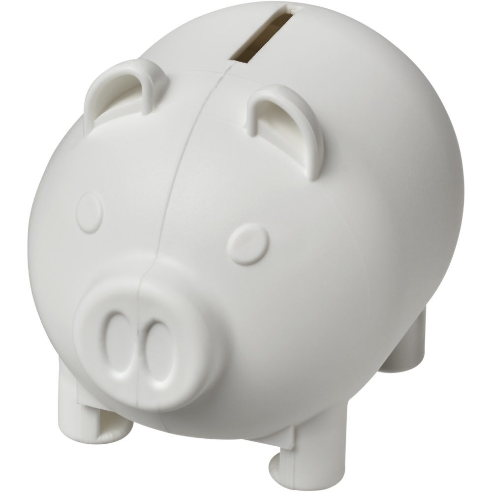 Logotrade promotional item image of: Oink recycled plastic piggy bank