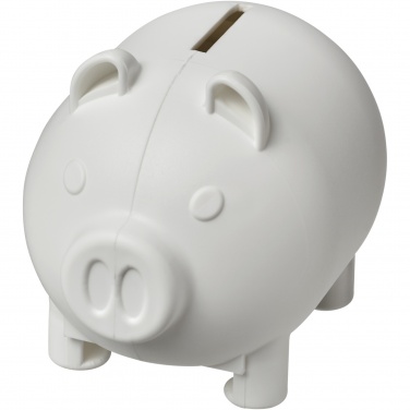 Logo trade promotional gift photo of: Oink recycled plastic piggy bank