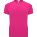 Bahrain short sleeve men's sports t-shirt, Pink Fluor