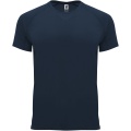 Bahrain short sleeve kids sports t-shirt, Navy Blue