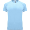 Bahrain short sleeve kids sports t-shirt, Sky blue