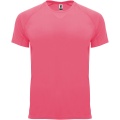 Bahrain short sleeve kids sports t-shirt, Fluor Lady Pink