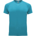 Bahrain short sleeve kids sports t-shirt, Turquois